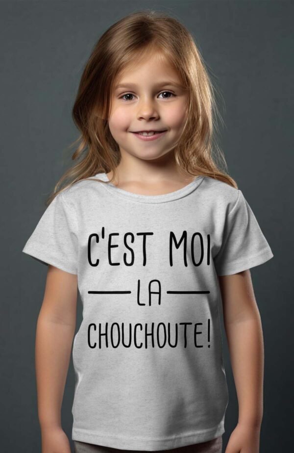 T-shirt Col Rond Fille - C'est moi la chouchoute