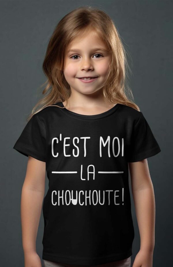 T-shirt Col Rond Fille - C'est moi la chouchoute