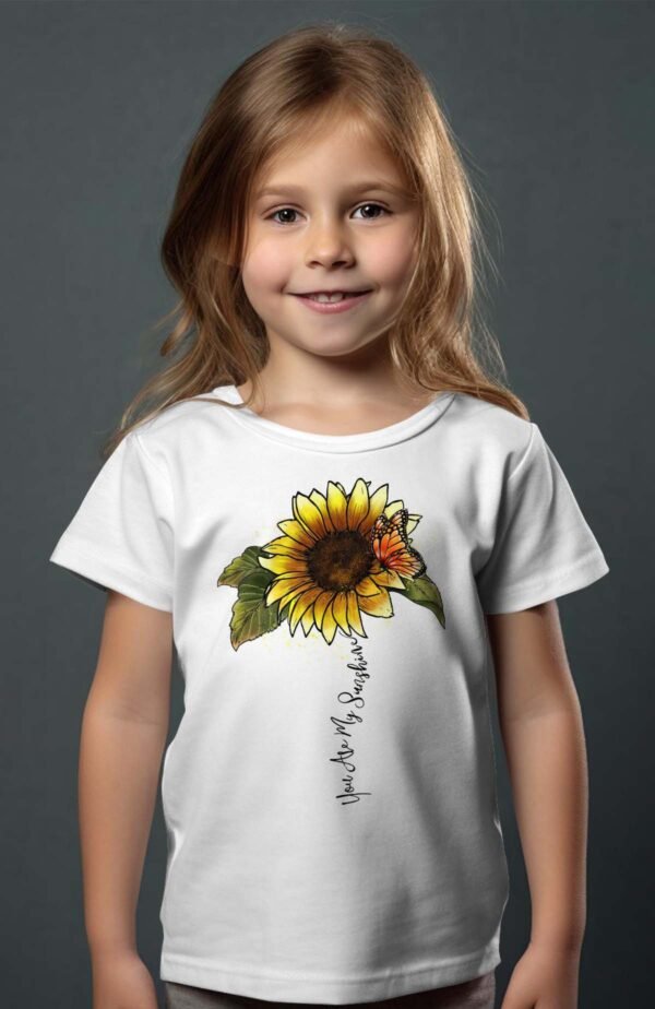 T-shirt Col Rond Fille - My sunshine