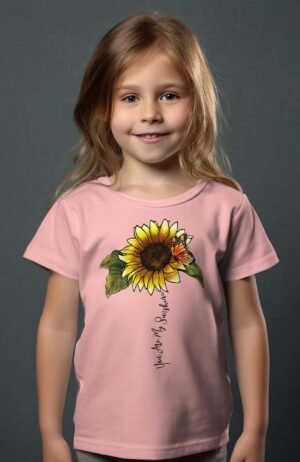 T-shirt Col Rond Fille - My sunshine