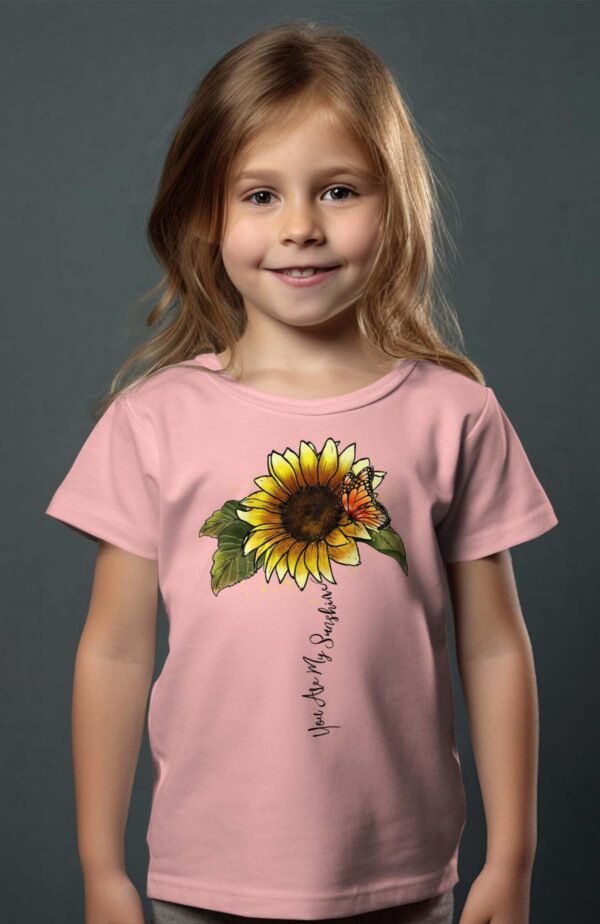 T-shirt Col Rond Fille - My sunshine