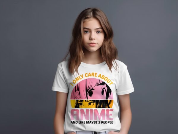 T-shirt Col Rond Fille - Only care anime