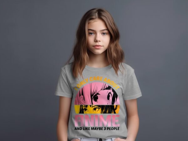 T-shirt Col Rond Fille - Only care anime