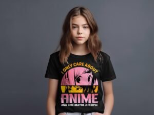 T-shirt Col Rond Fille - Only care anime