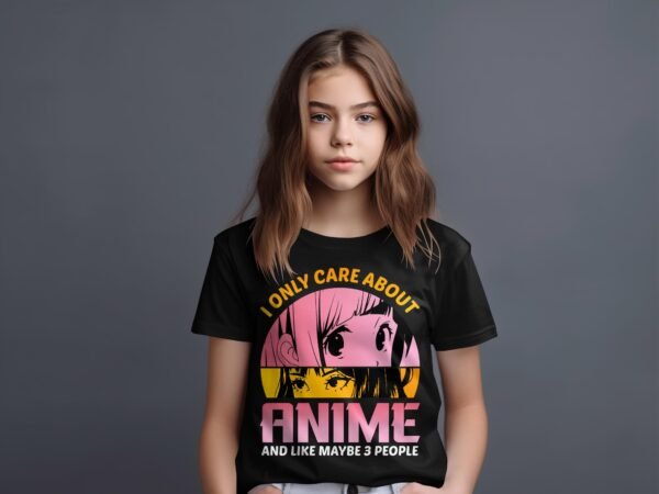 T-shirt Col Rond Fille - Only care anime
