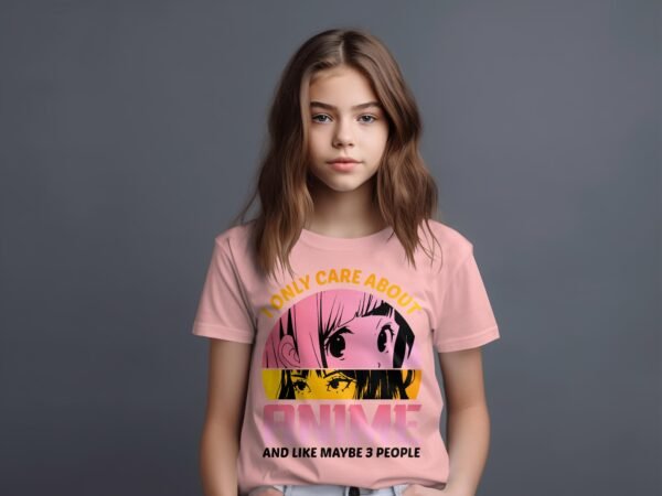 T-shirt Col Rond Fille - Only care anime