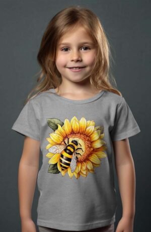 T-shirt Col Rond Fille - Sunflowbee