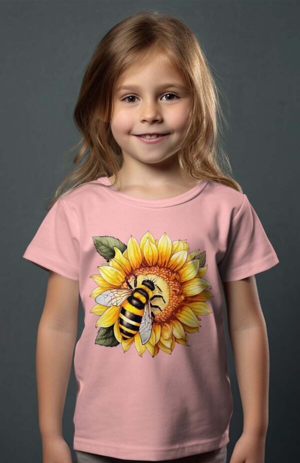 T-shirt Col Rond Fille - Sunflowbee