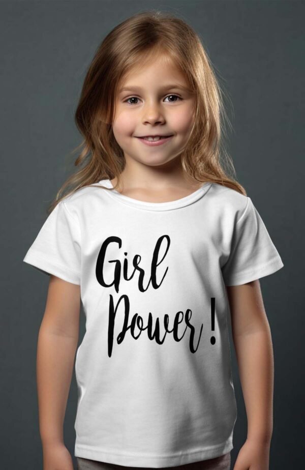 T-shirt Col Rond Fille - Girl power