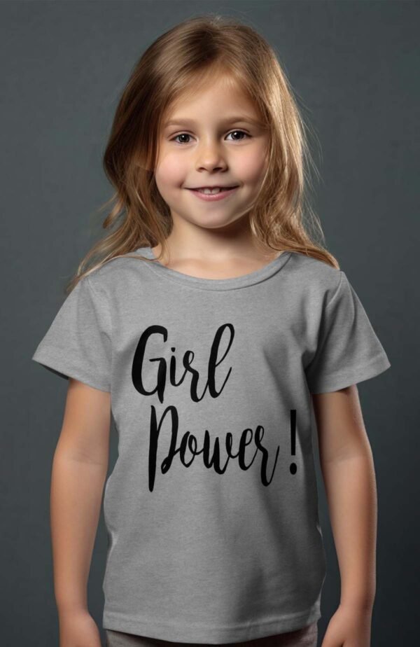 T-shirt Col Rond Fille - Girl power