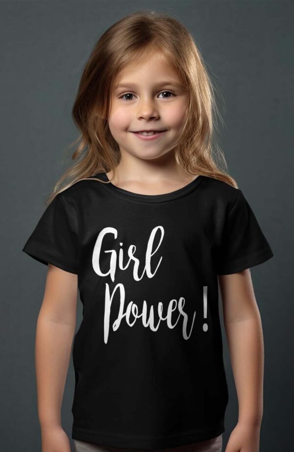 T-shirt Col Rond Fille - Girl power
