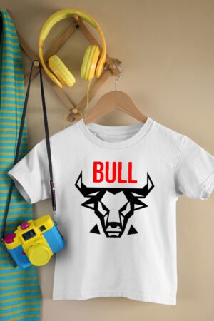 T-shirt Garçon – Bull Asym – BLANC