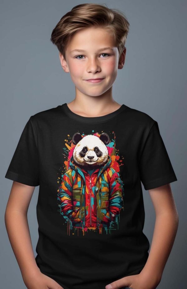 T-shirt Garçon en Gros | Panda paint v2