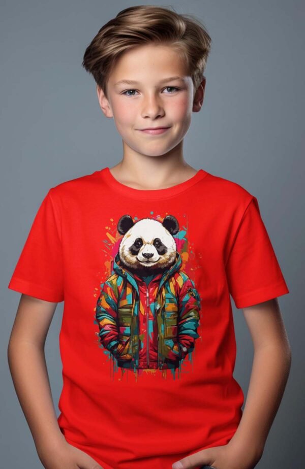 T-shirt Garçon en Gros | Panda paint v2