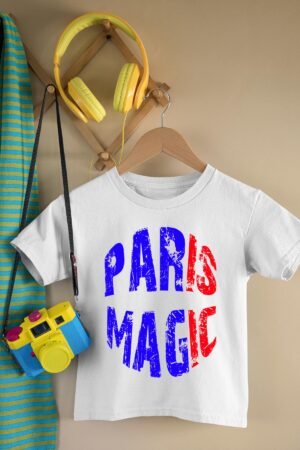 T-shirt Garçon – Paris Magic – Blanc