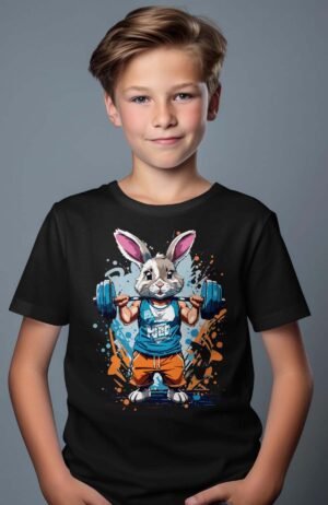 T-shirt Garçon en Gros | Rabbit muscu