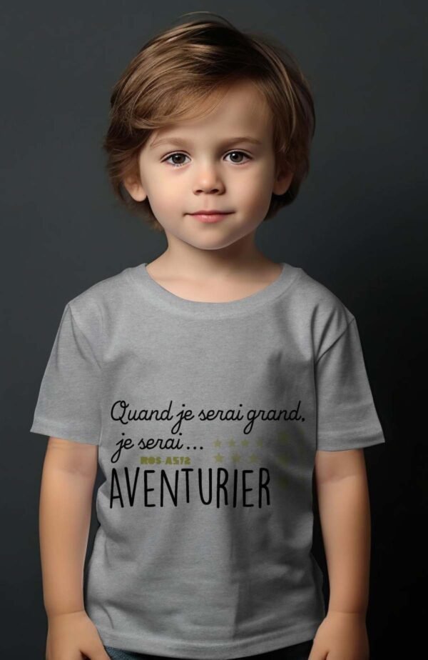 T-shirt Garçon en Gros | Quand je serai grand je serai aventurier