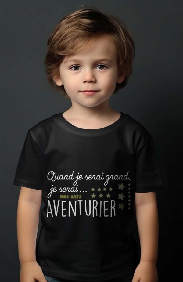 T-shirt Garçon en Gros | Quand je serai grand je serai aventurier