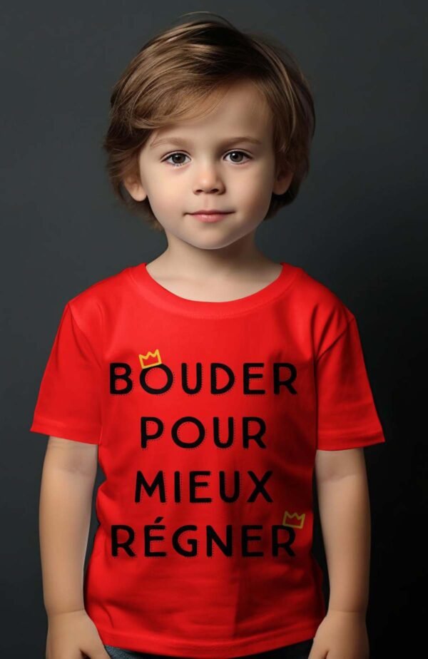 T-shirt Garçon en Gros | Bouder pour mieux régner