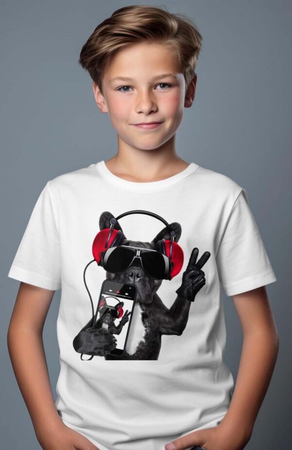 T-shirt Garçon en Gros | Bull dog iphone