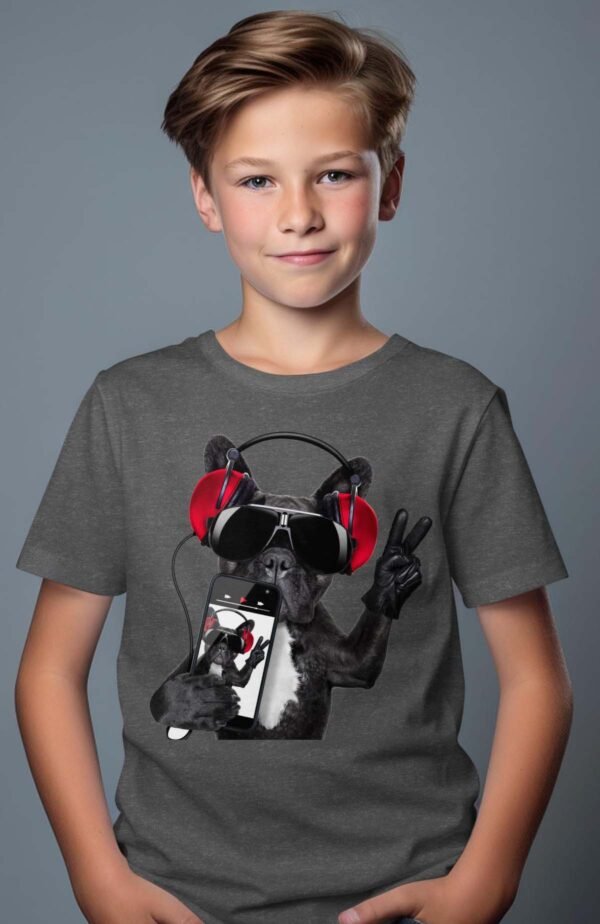 T-shirt Garçon en Gros | Bull dog iphone