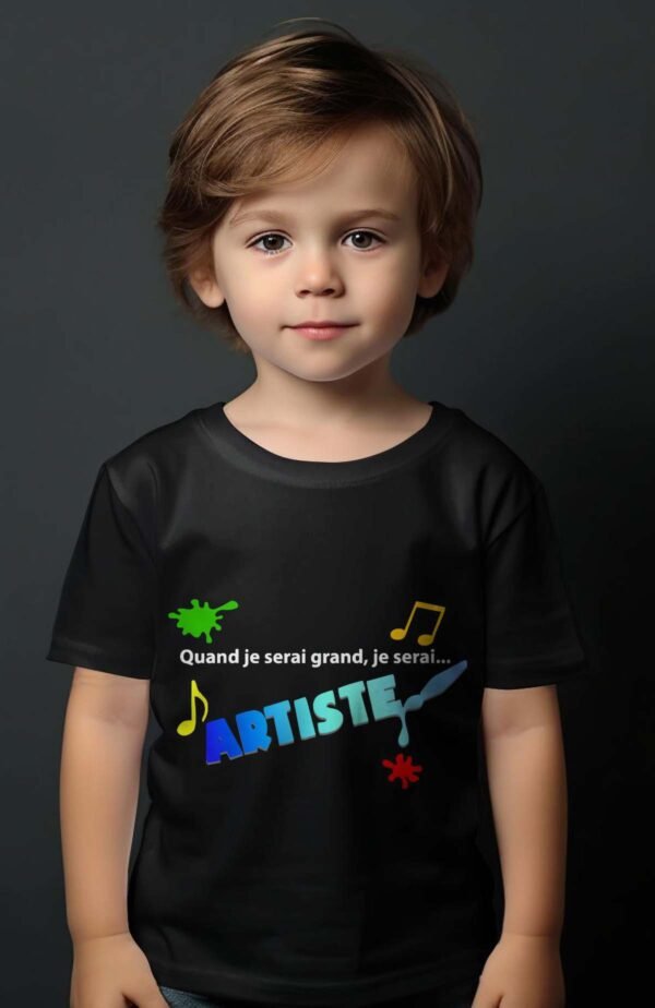 T-shirt Garçon en Gros | Quand je serai grand je serai artiste