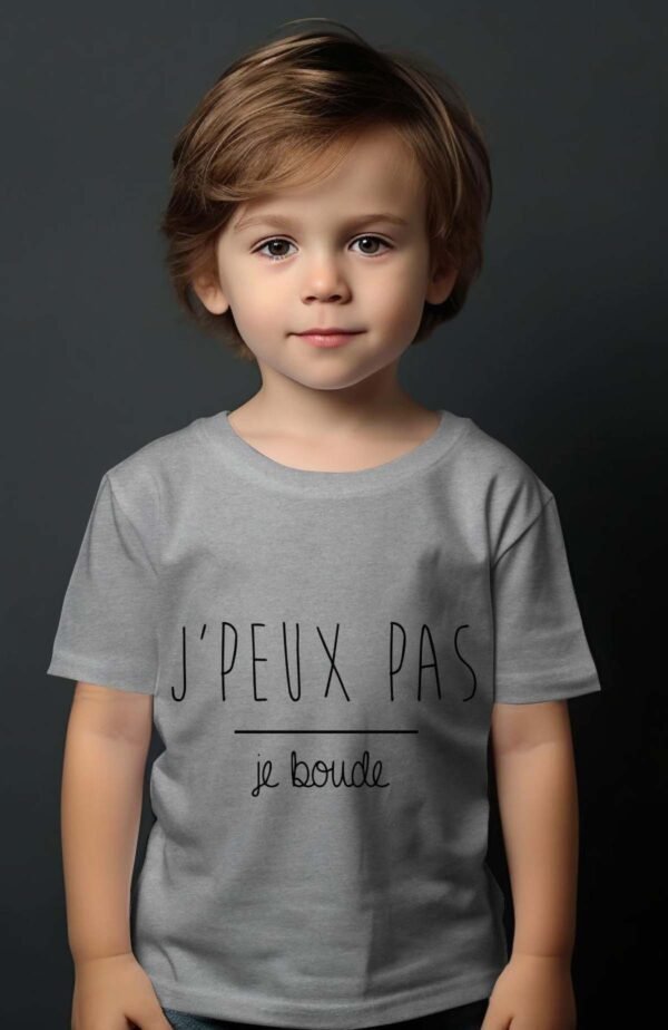 T-shirt Garçon en Gros | J'peux pas je boude