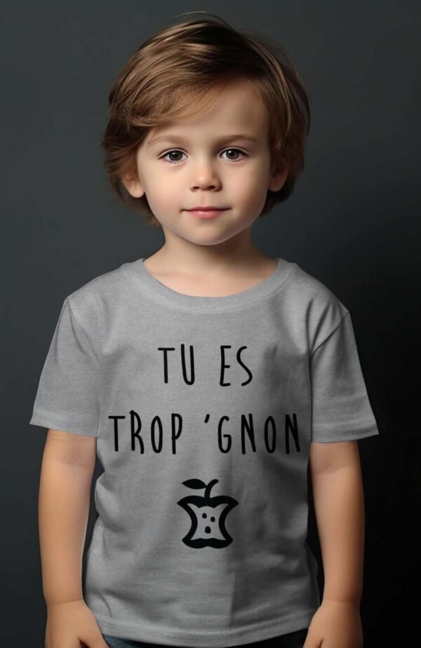 T-shirt Garçon en Gros | Tu es trop 'gnon