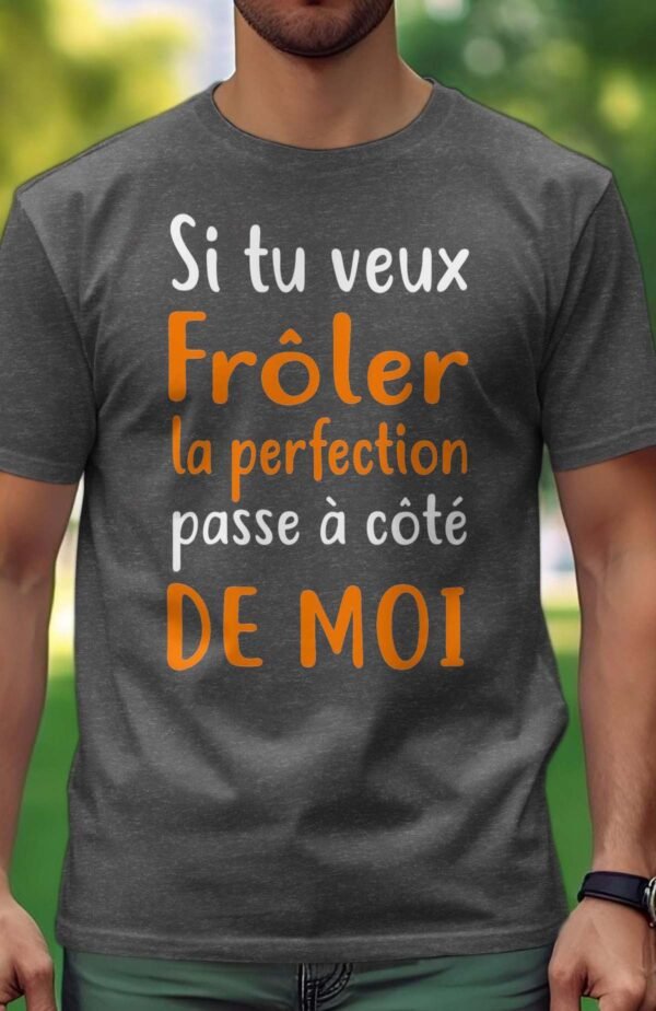 Frôler la perfection orange - Tshirt Homme