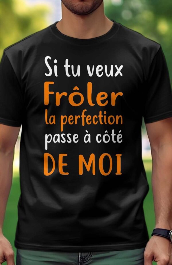 Frôler la perfection orange - Tshirt Homme