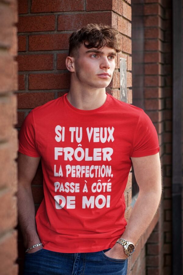 Si tu veux frôler la perfection passe à côté de moi - Tshirt Homme