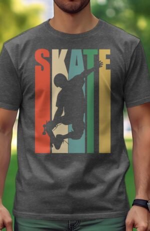 T-shirt Homme Skate color – Gris