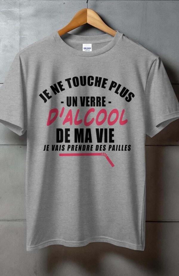 Je ne touche plus un verre d'alcool - Tshirt Homme