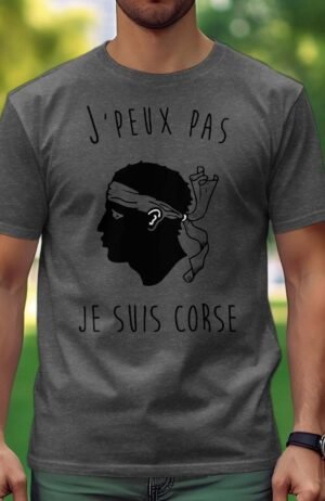 T-shirt Homme – corse – Gris chiné