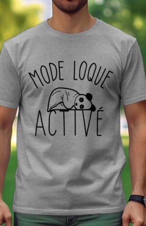 T-shirt Homme – loque activé – Gris
