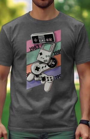 T-shirt Homme manette Ninten – Gris