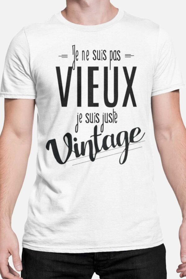 Je ne suis pas vieux je suis vintage - Tshirt Homme