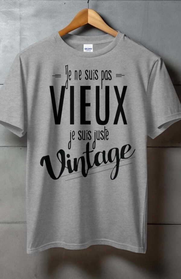 Je ne suis pas vieux je suis vintage - Tshirt Homme