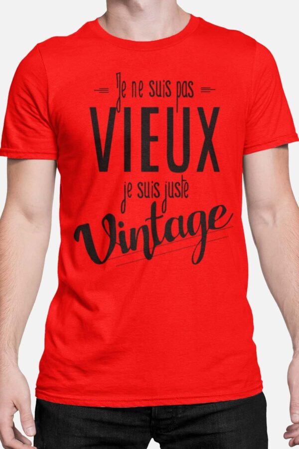 Je ne suis pas vieux je suis vintage - Tshirt Homme