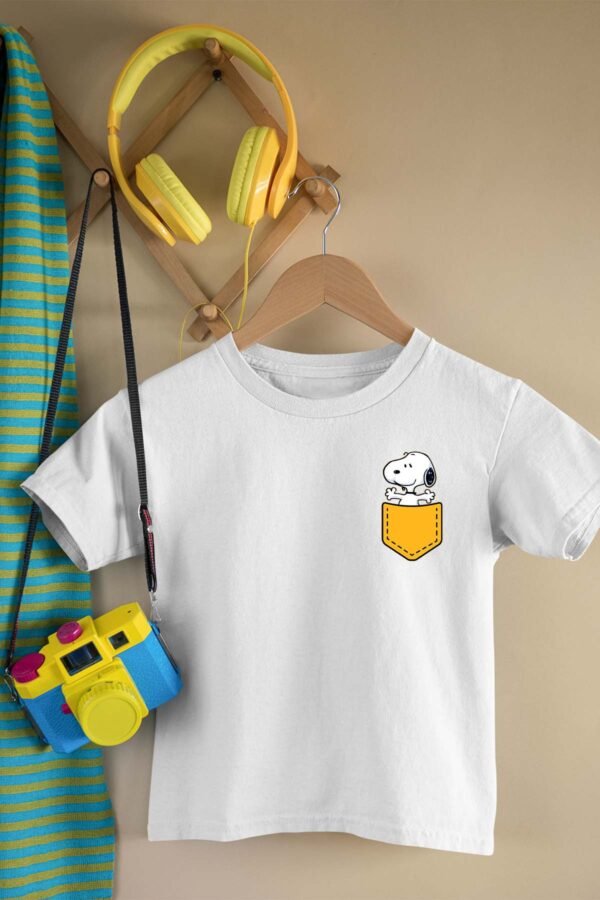 T-shirt Col Rond Fille - Snoop pocket