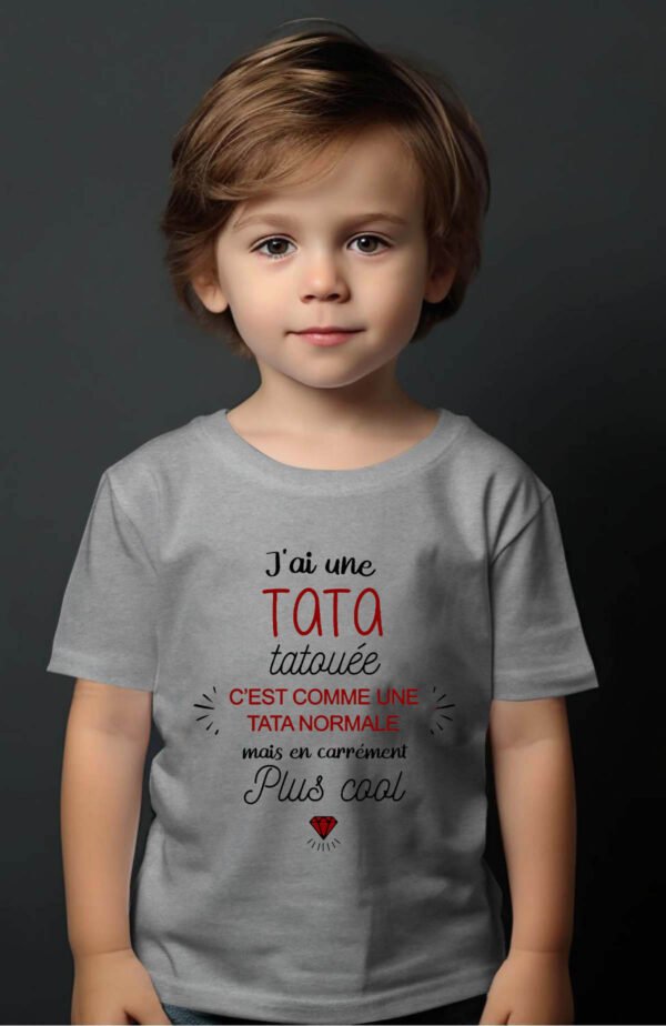T-shirt Garçon en Gros | J'ai une tata tatouée