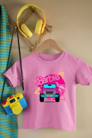 T-shirt Col Rond Fille - Barbie 4x4