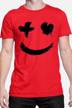 Smile croix coeur - Tshirt Homme