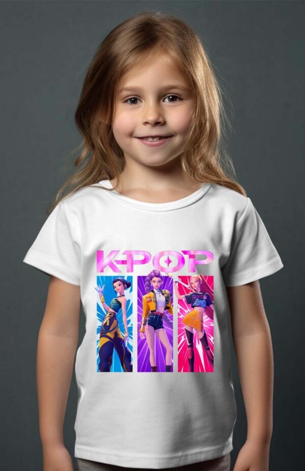T-shirt Col Rond Fille - Trio kpop
