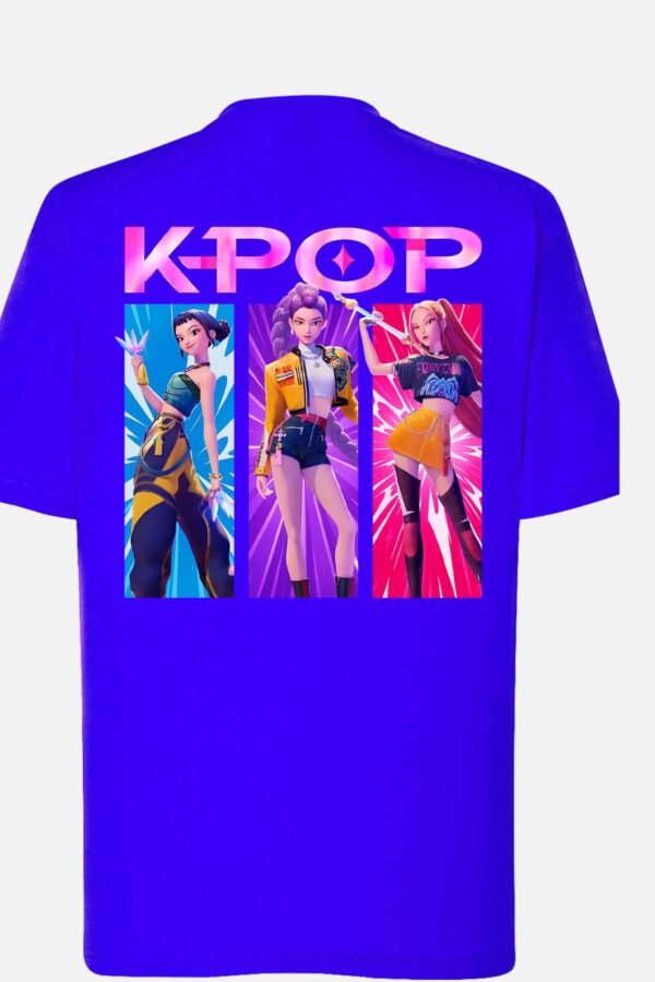 T-shirt Col Rond Fille - Trio kpop rose