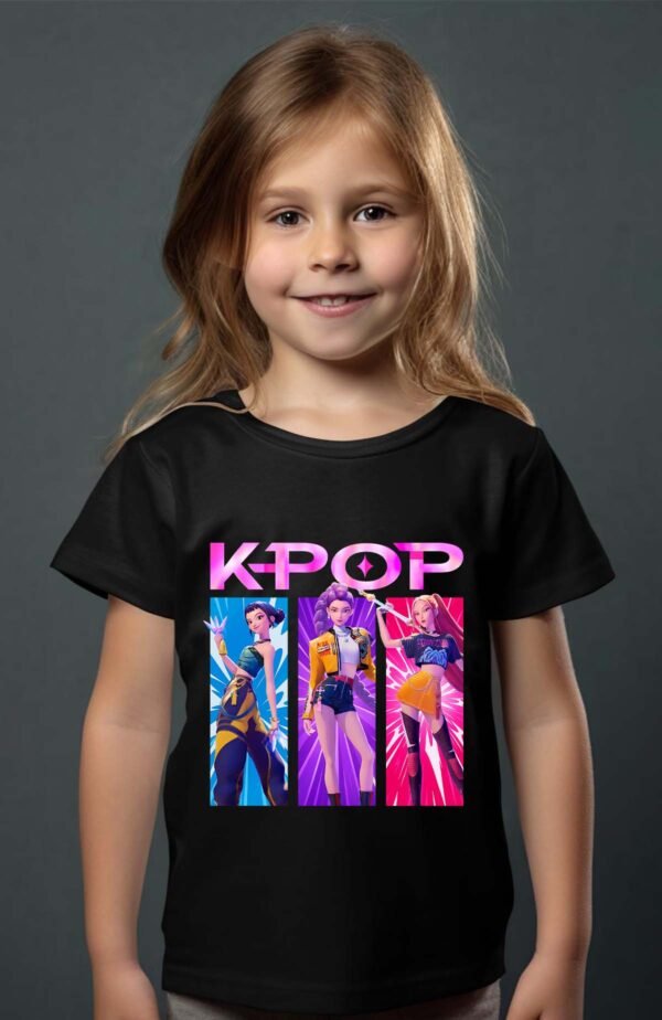 T-shirt Col Rond Fille - Trio kpop