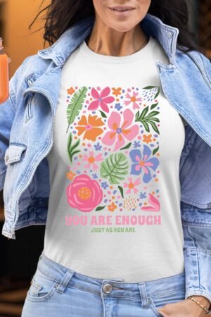U enough – Tshirt Femme – Blanc