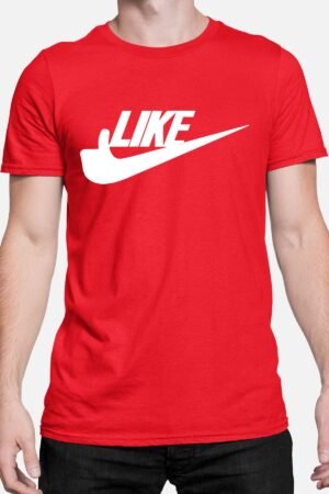 Virgule Like – Tshirt Homme – Rouge