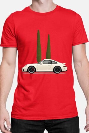 White car lux – Tshirt Homme – Rouge