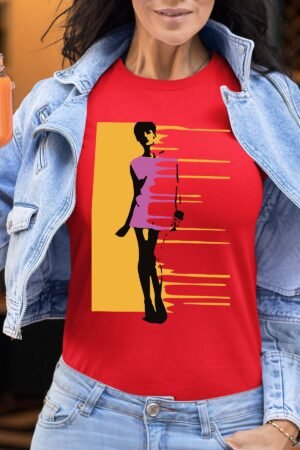 Yellow City Urb – Tshirt Femme – Rouge